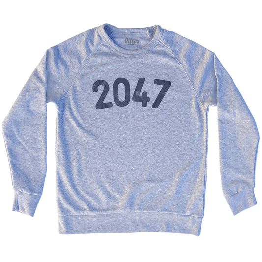 2047 Year Celebration Adult Tri-Blend Sweatshirt