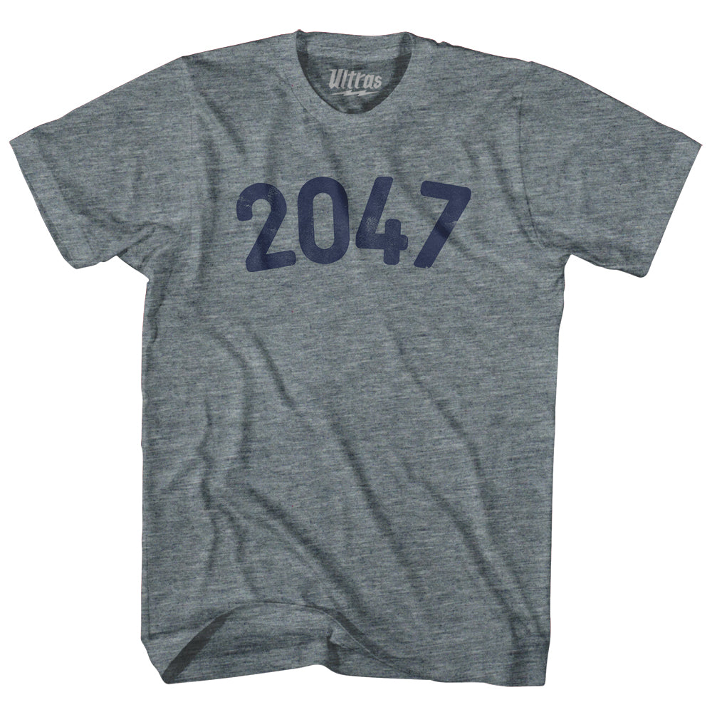 2047 Year Celebration Womens Tri-Blend Junior Cut T-Shirt