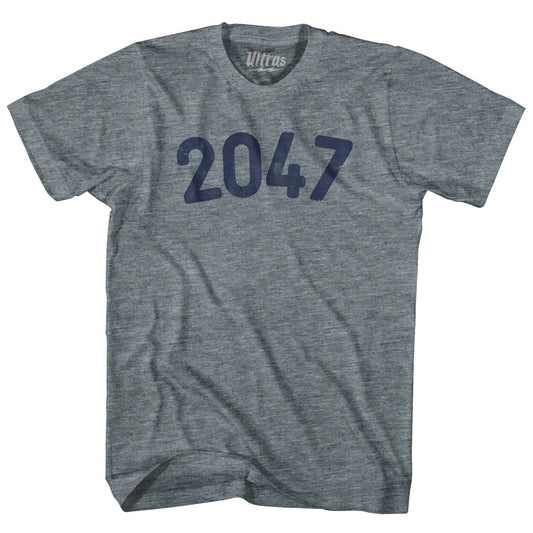 2047 Year Celebration Womens Tri-Blend Junior Cut T-Shirt