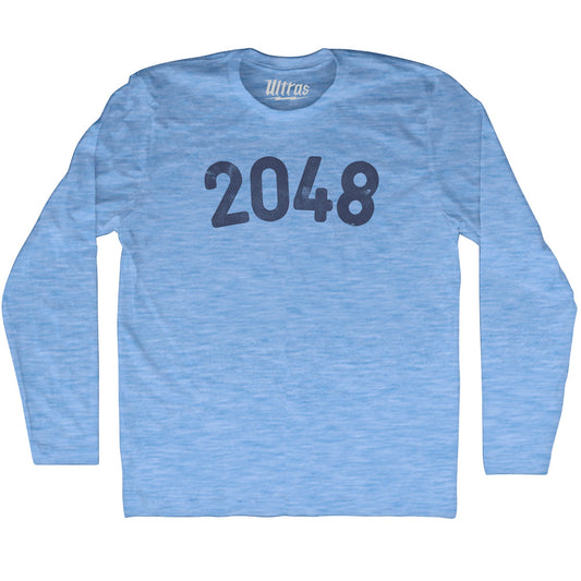 2048 Year Celebration Adult Tri-Blend Long Sleeve T-shirt Style004