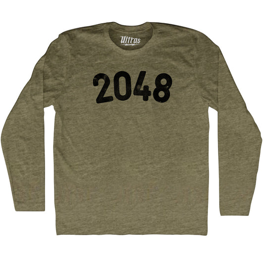 2048 Year Celebration Adult Tri-Blend Long Sleeve T-shirt