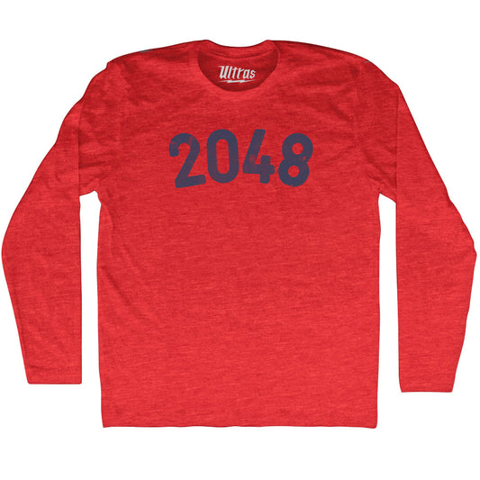 2048 Year Celebration Adult Tri-Blend Long Sleeve T-shirt Style001