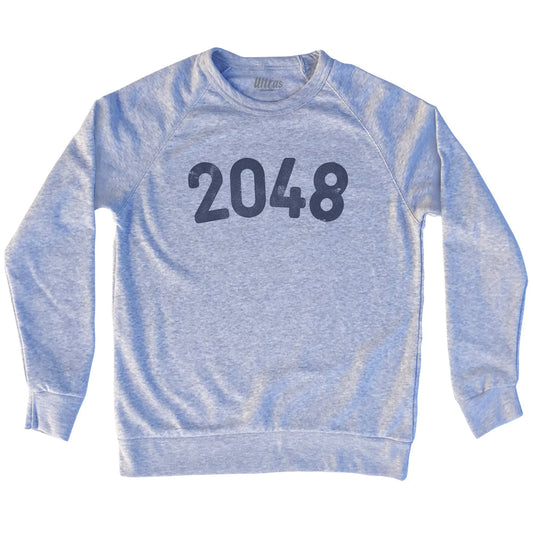 2048 Year Celebration Adult Tri-Blend Sweatshirt
