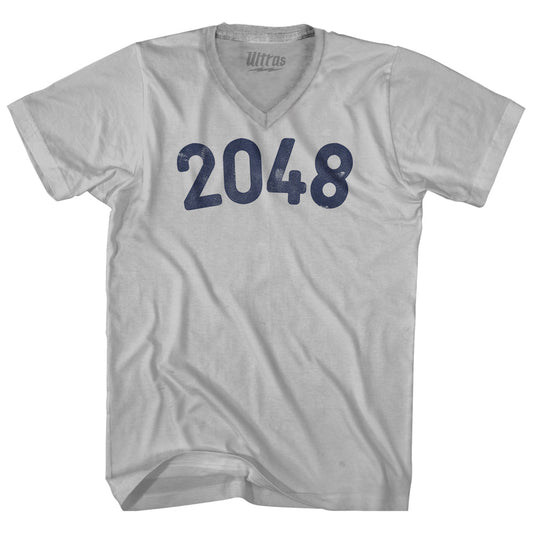 2048 Year Celebration Adult Tri-Blend V-neck T-shirt Style005