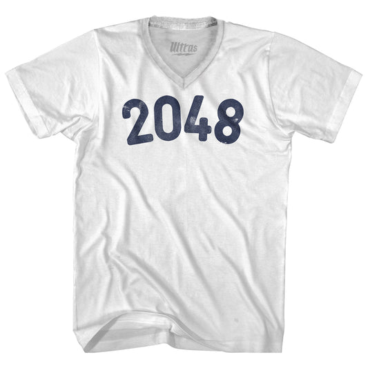 2048 Year Celebration Adult Tri-Blend V-neck T-shirt Style006