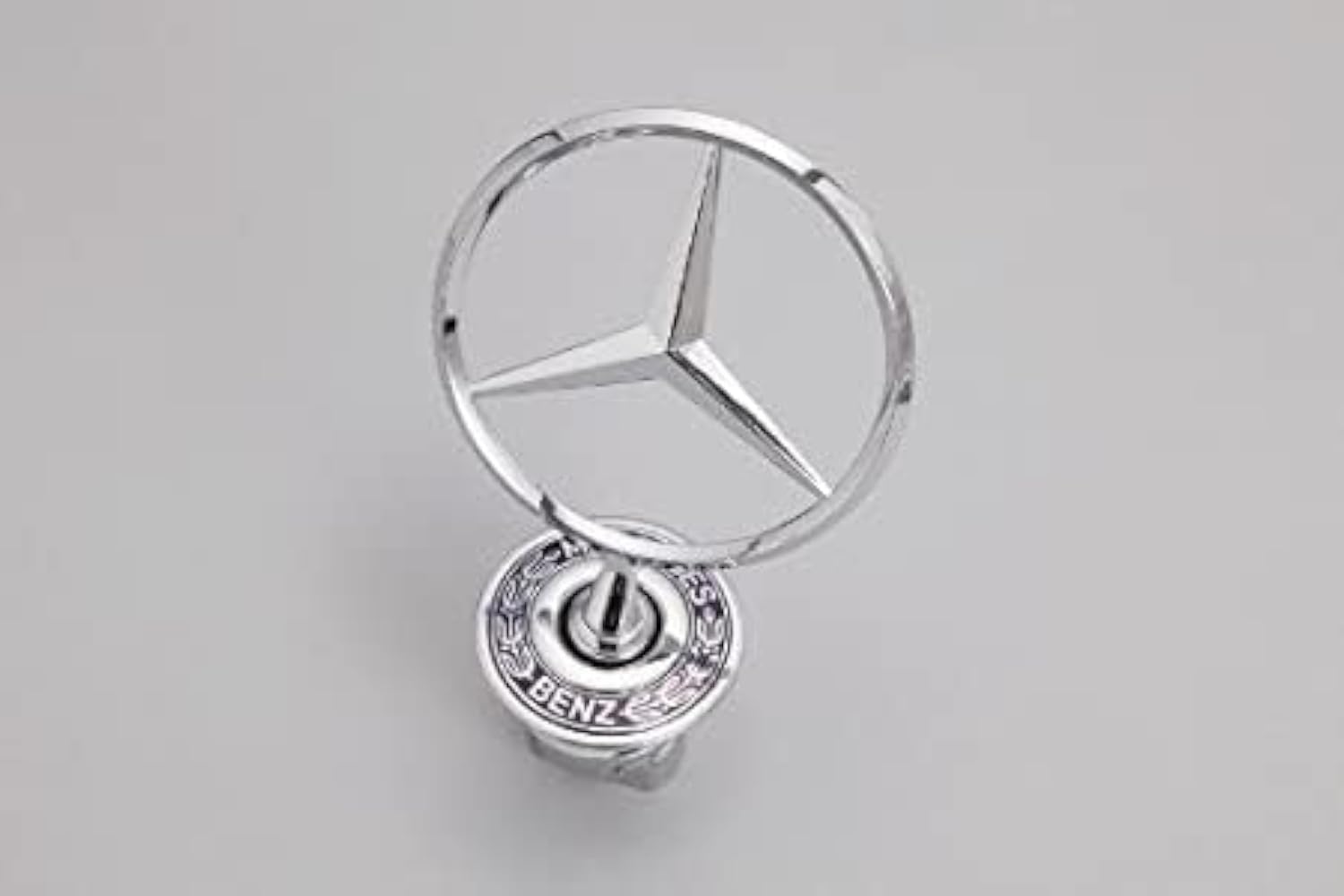 Mercedes C230 Sedan 2003 2004 2005 Front Hood Chrome Emblem, Genuine OEM 2108800186, Benz Star Hood Ornament