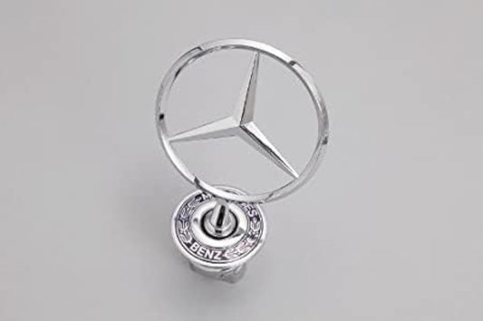 Mercedes C230 Sedan 2003 2004 2005 Front Hood Chrome Emblem, Genuine OEM 2108800186, Benz Star Hood Ornament