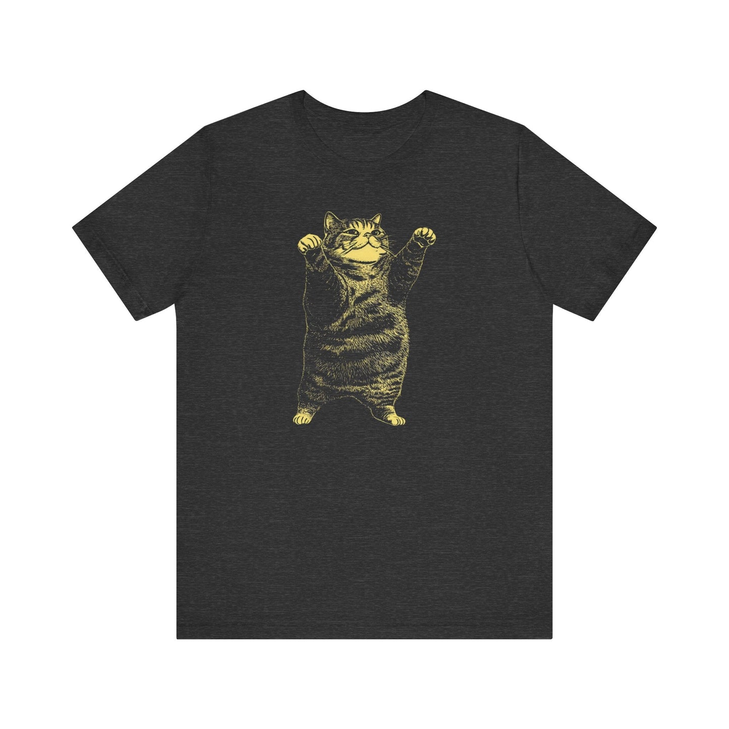 Stretching Cat T-Shirt - Funny Feline Pose Design