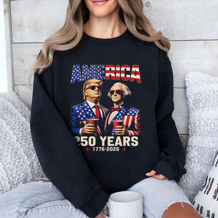 250 Years America Anniversary Trump Washington T Shirt