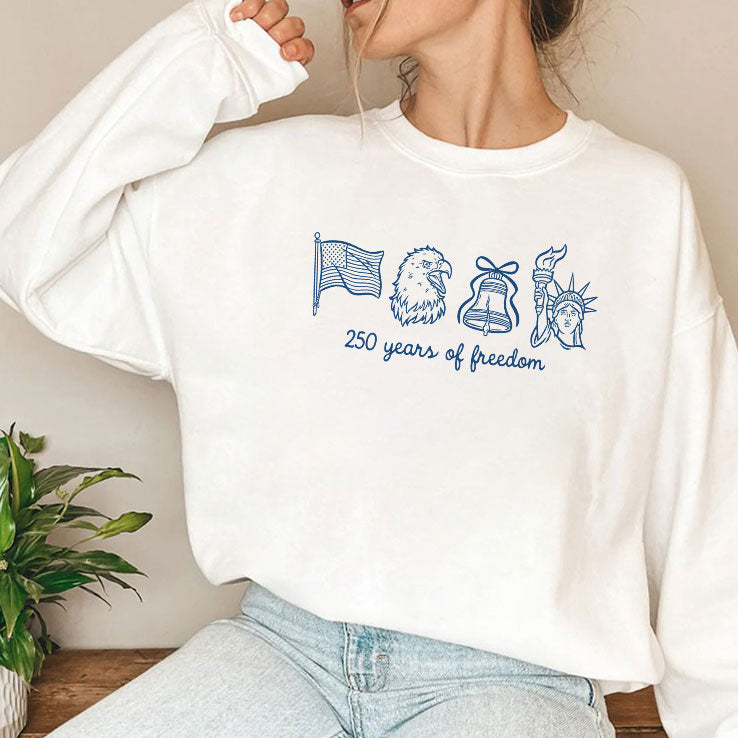 250 Years Of Freedom American Flag Eagle Liberty T Shirt