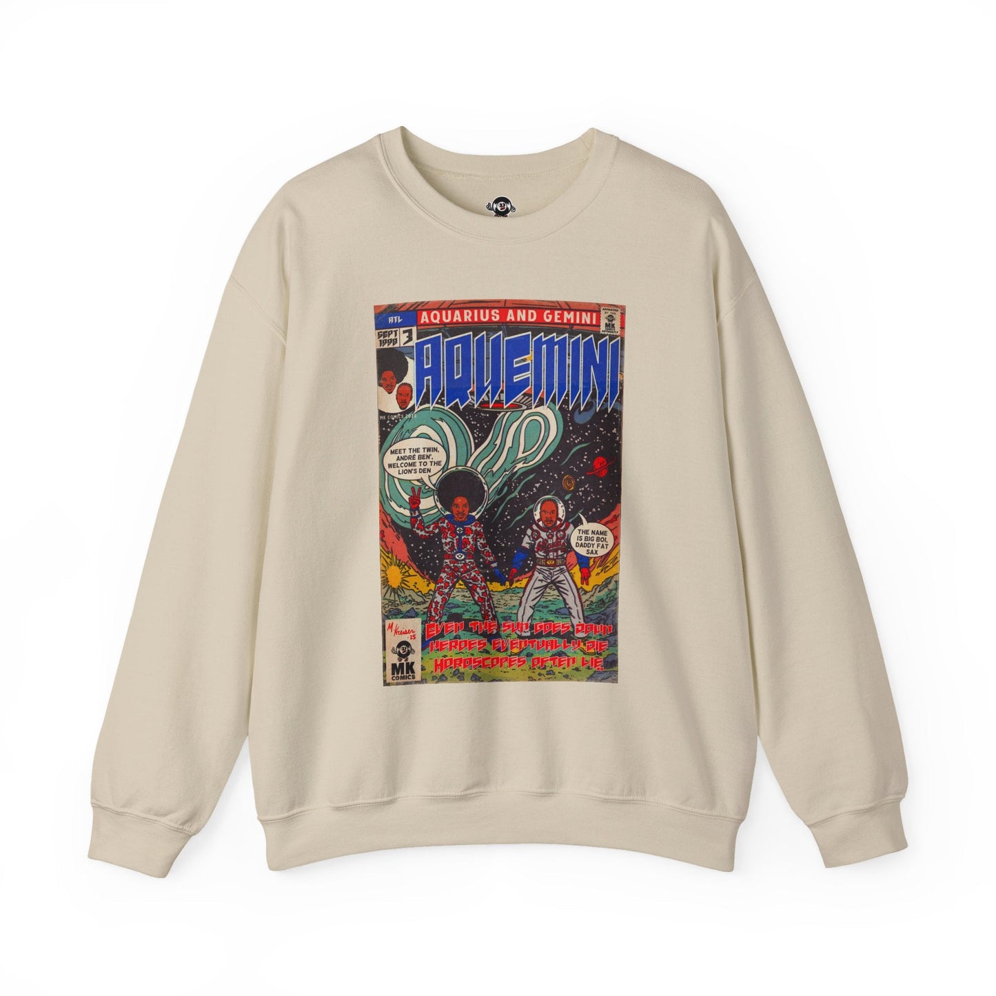 Aquemini - Comic Book Art - Unisex Heavy Blendâ„¢ Crewneck Sweatshirt