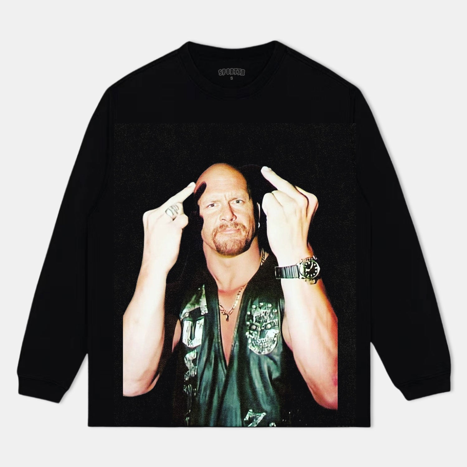 STONE COLD STEVE AUSTIN LONG SLEEVE | HOODIES Style003 - clothing by TeeHivey.com (Image 1)