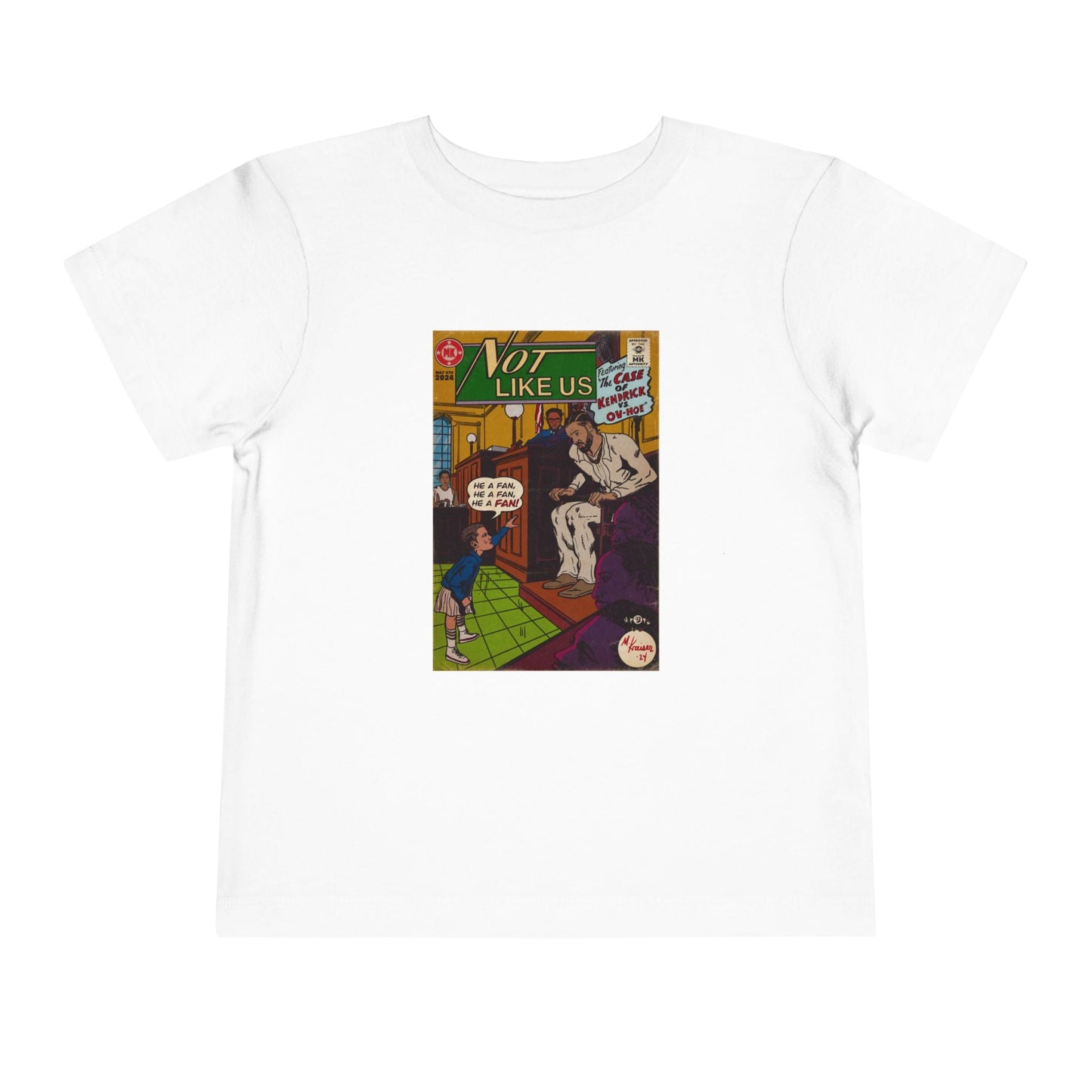 Not Like Us - Toddler Short Sleeve Tee - clothing by TeeHivey.com (Image 1)