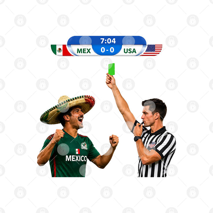 Green Card Soccer Mexico Vs USA Football Meme Shirt