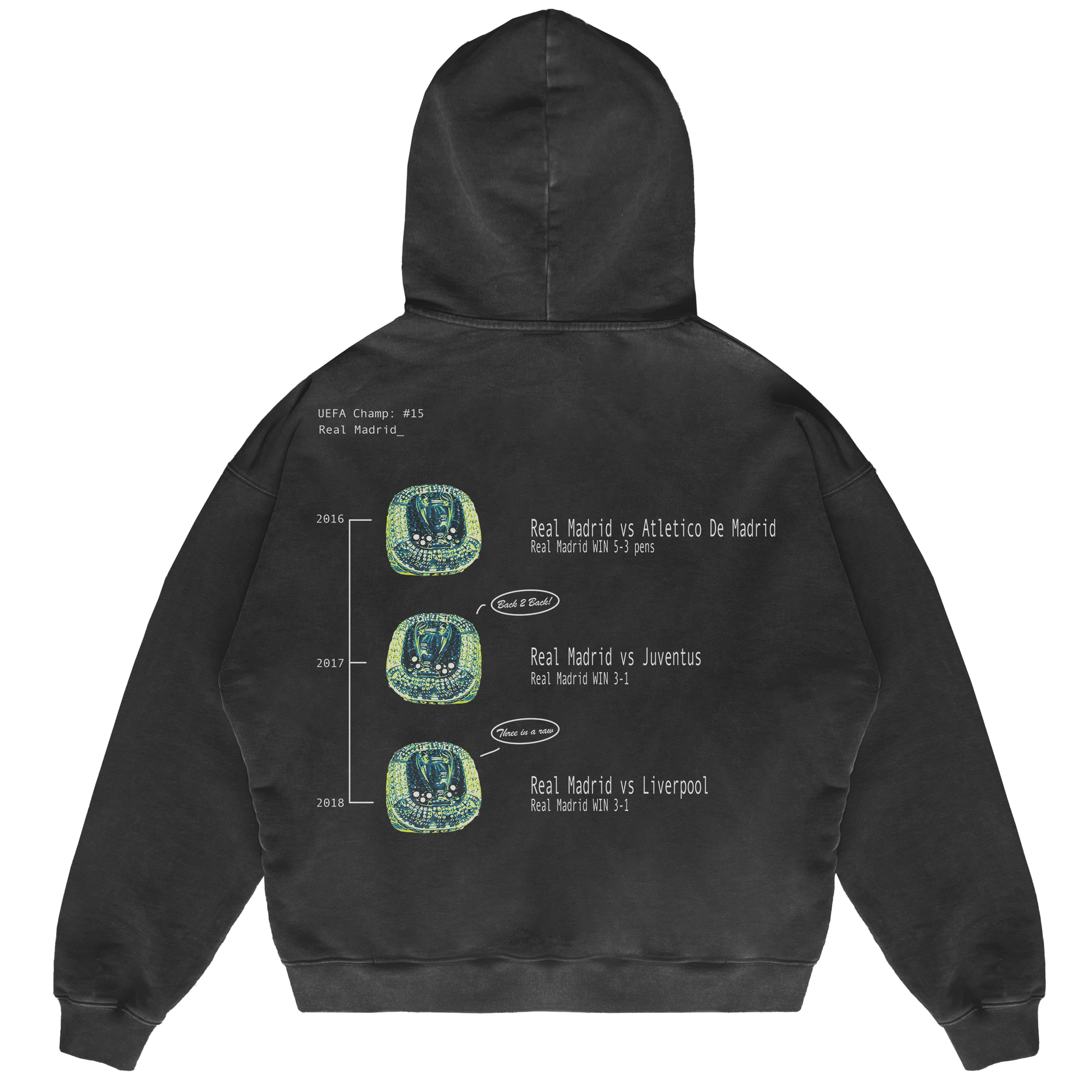 REAL MADRID X-RAY HOODIE - clothing by TeeHivey.com (Image 2)