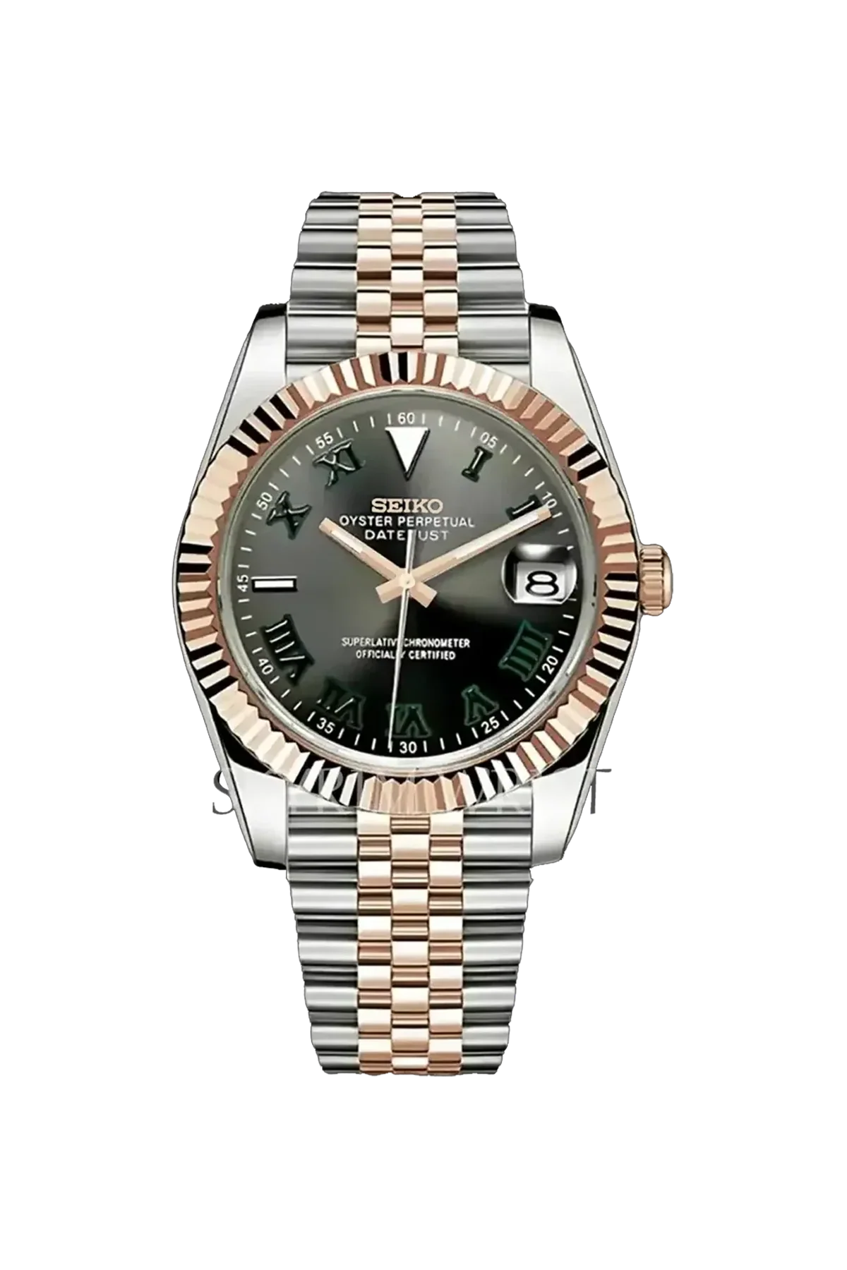 Mod Datejust Wimbledon Two-Tone Rose Gold Gray