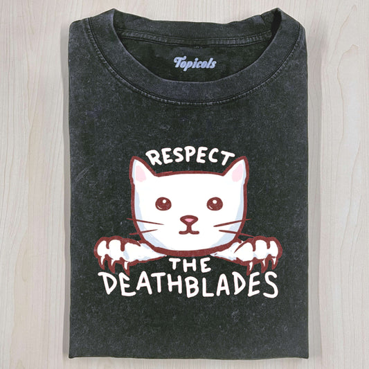 RESPECT THE DEATHBLADES T-SHIRT - clothing by TeeHivey.com (Image 1)