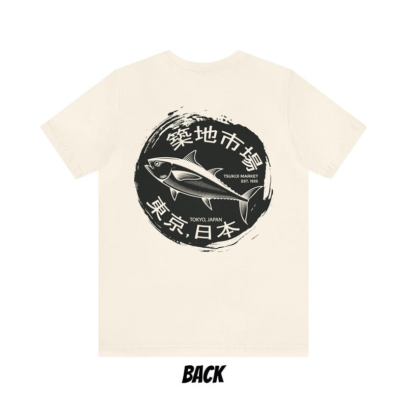 Tsukiji Fish Market Unisex Tee (Back Print)