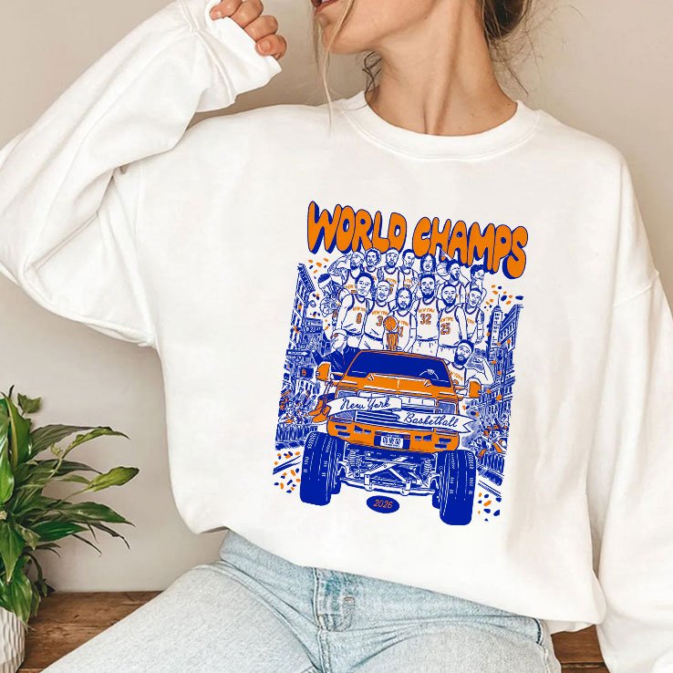 World Champs New York Basketball 2026 Championship Celebration T Shirt