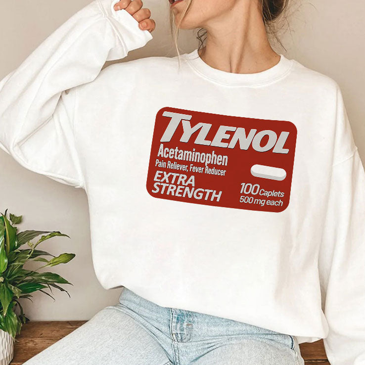 Tylenol Extra Strength Pain Reliever Fever Reducer Does Not Cause Autism T Shirt