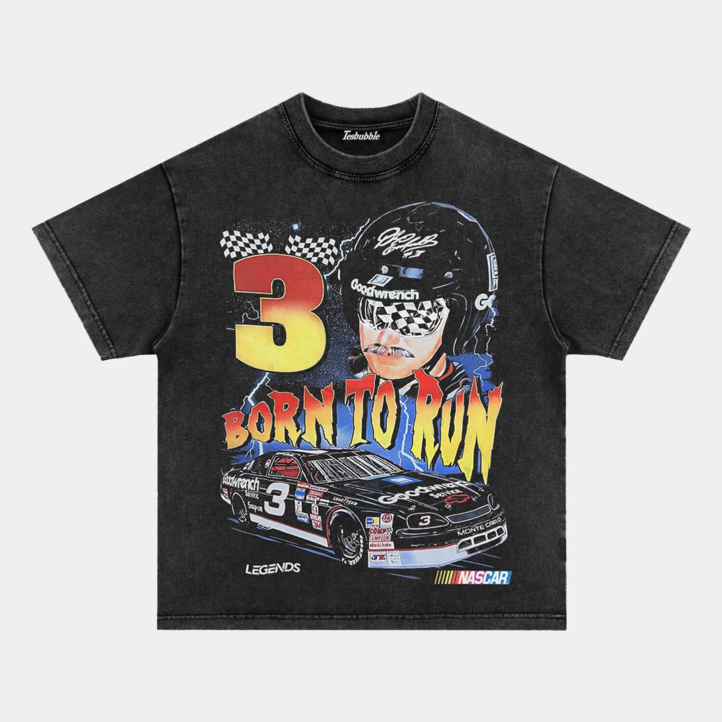 DALE EARNHARDT BORN TO RUN TEE - clothing by TeeHivey.com (Image 2)