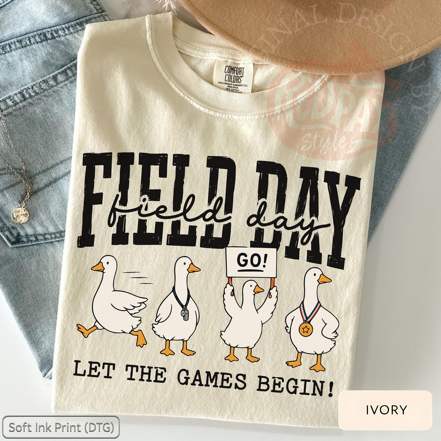 Field Day Goose Teacher Field Day Goose Teacher Tee Comfort Colors Field Day Tee School Sports Day (4)