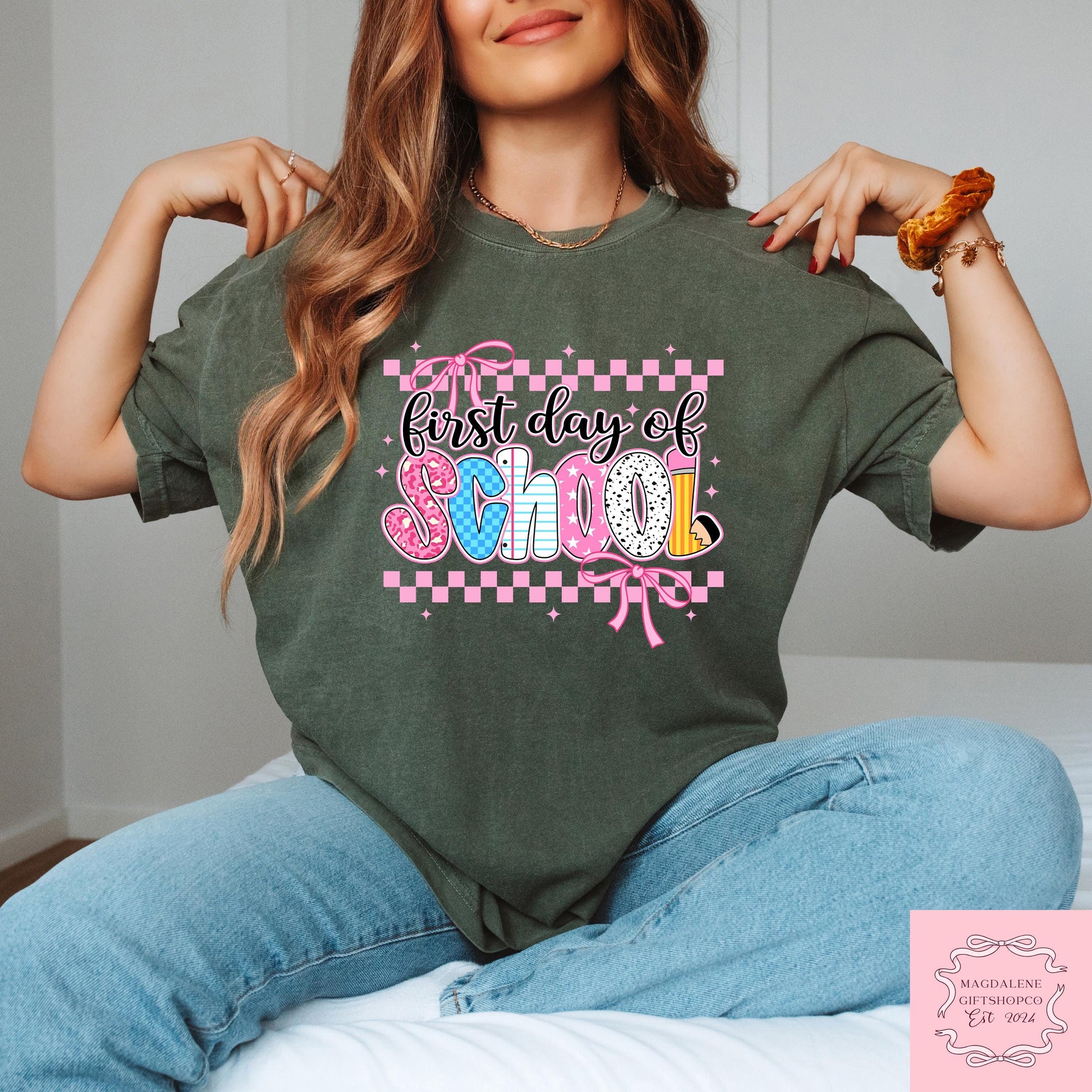 Comfort First Day School Preppy Back School Tee Teacher First Day School Retro Teachers Back School (4)