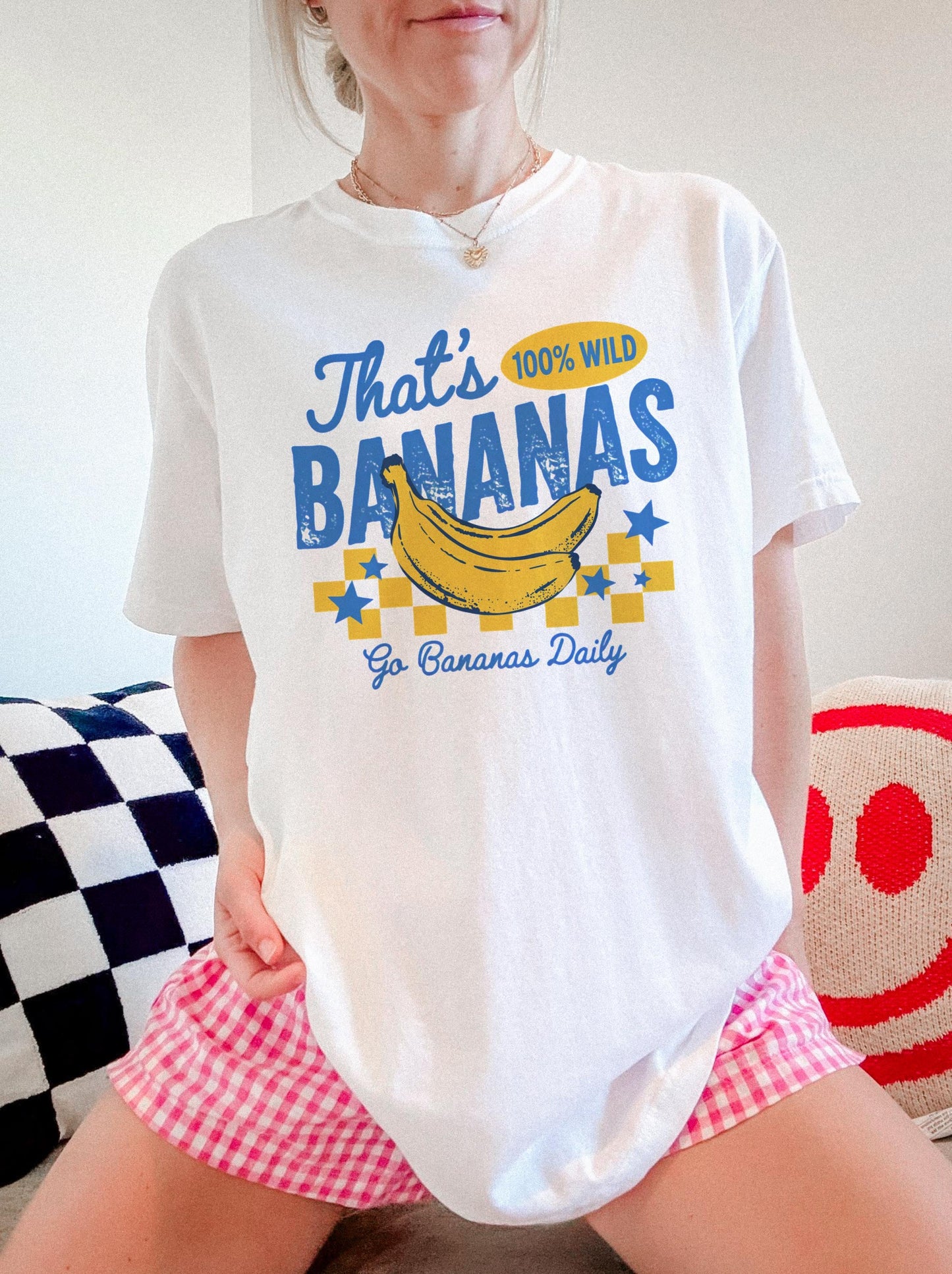 Thats Bananas Summer Fruit Food Pun Retro Banana Summer Comfort Colors (4)
