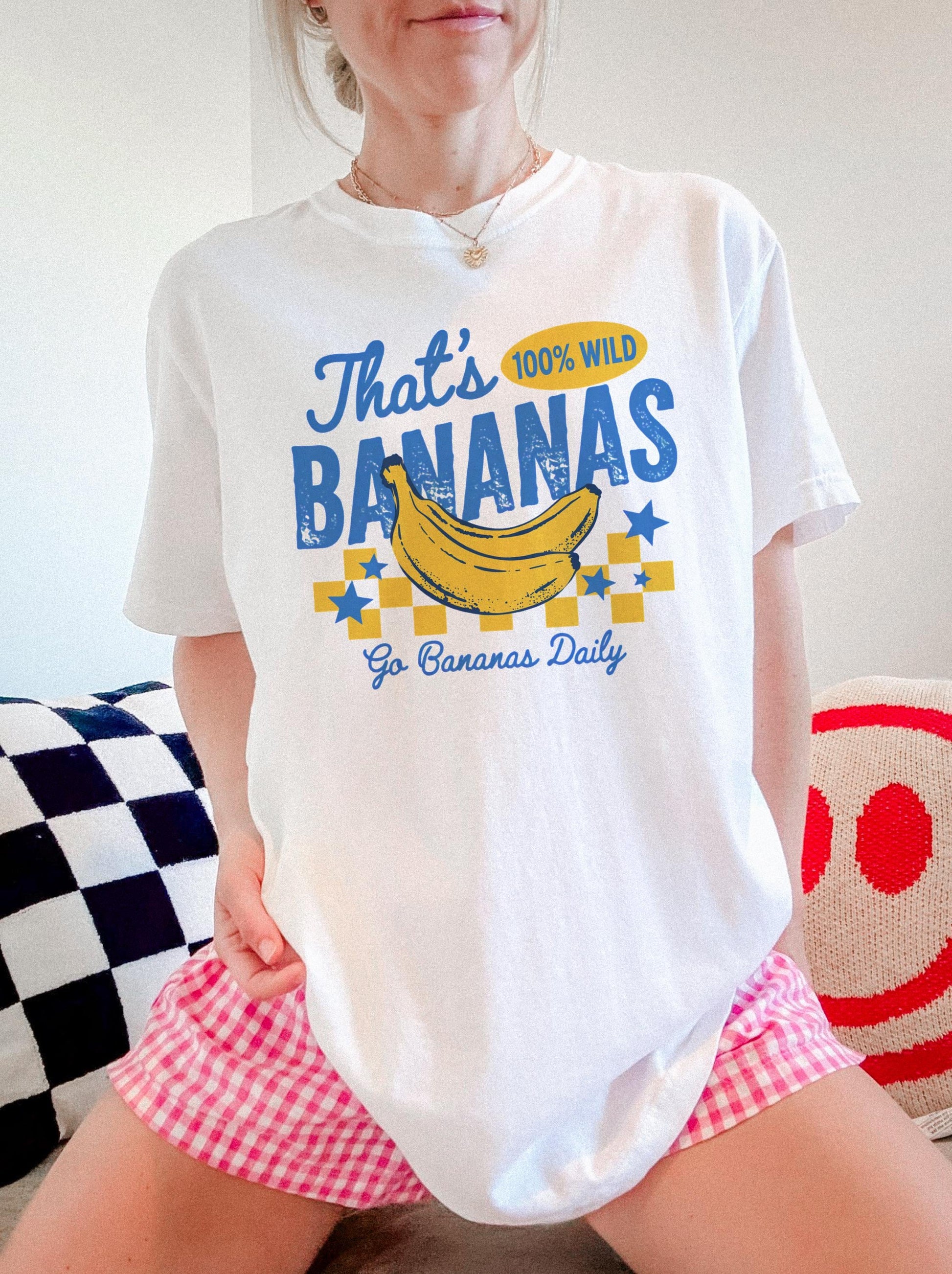 Thats Bananas Summer Fruit Food Pun Retro Banana Summer Comfort Colors (4)