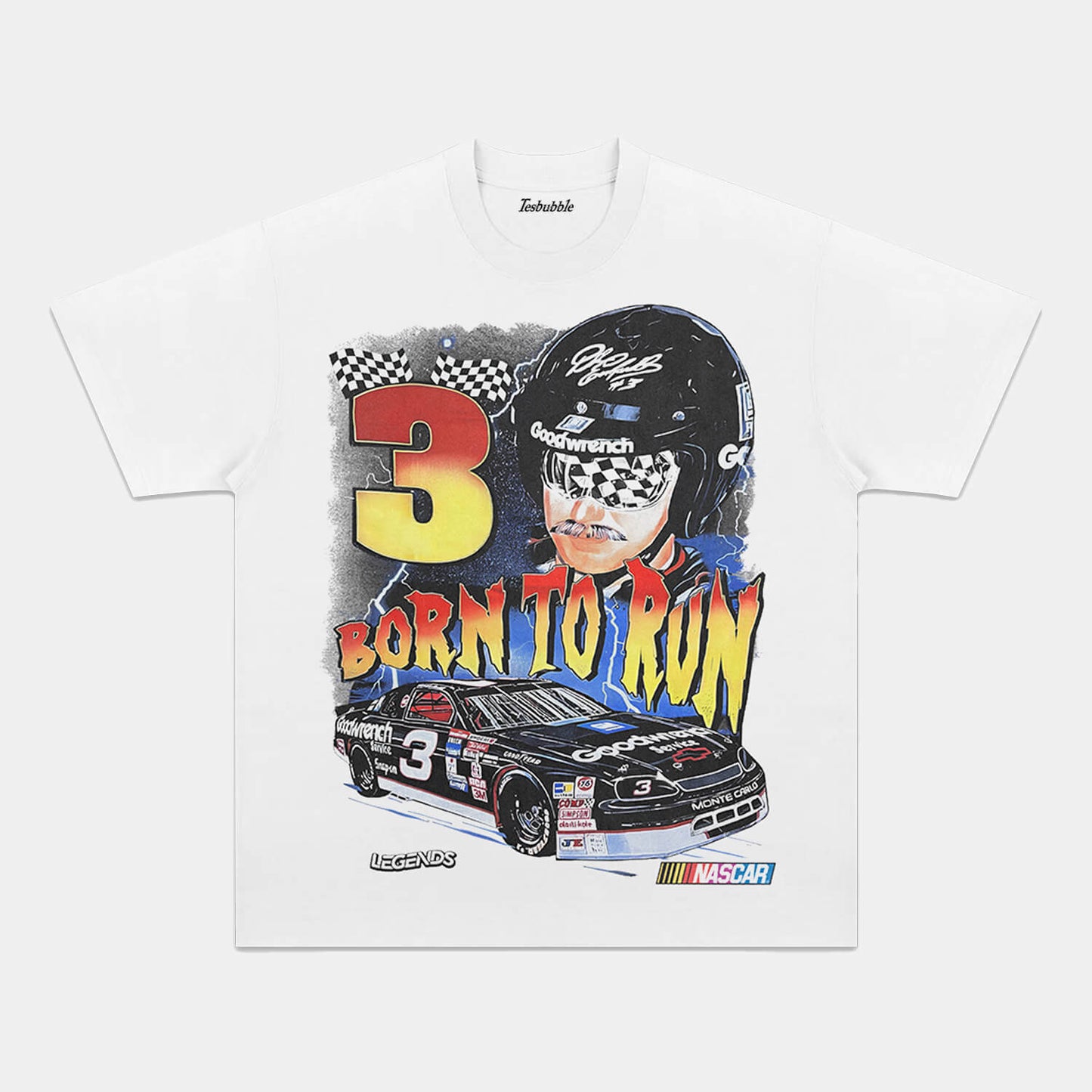 DALE EARNHARDT BORN TO RUN TEE - clothing by TeeHivey.com (Image 3)