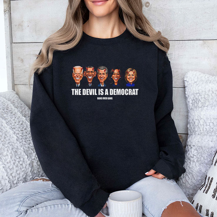 Presidents The Devil Is A Democrat Hand Over Gang T Shirt