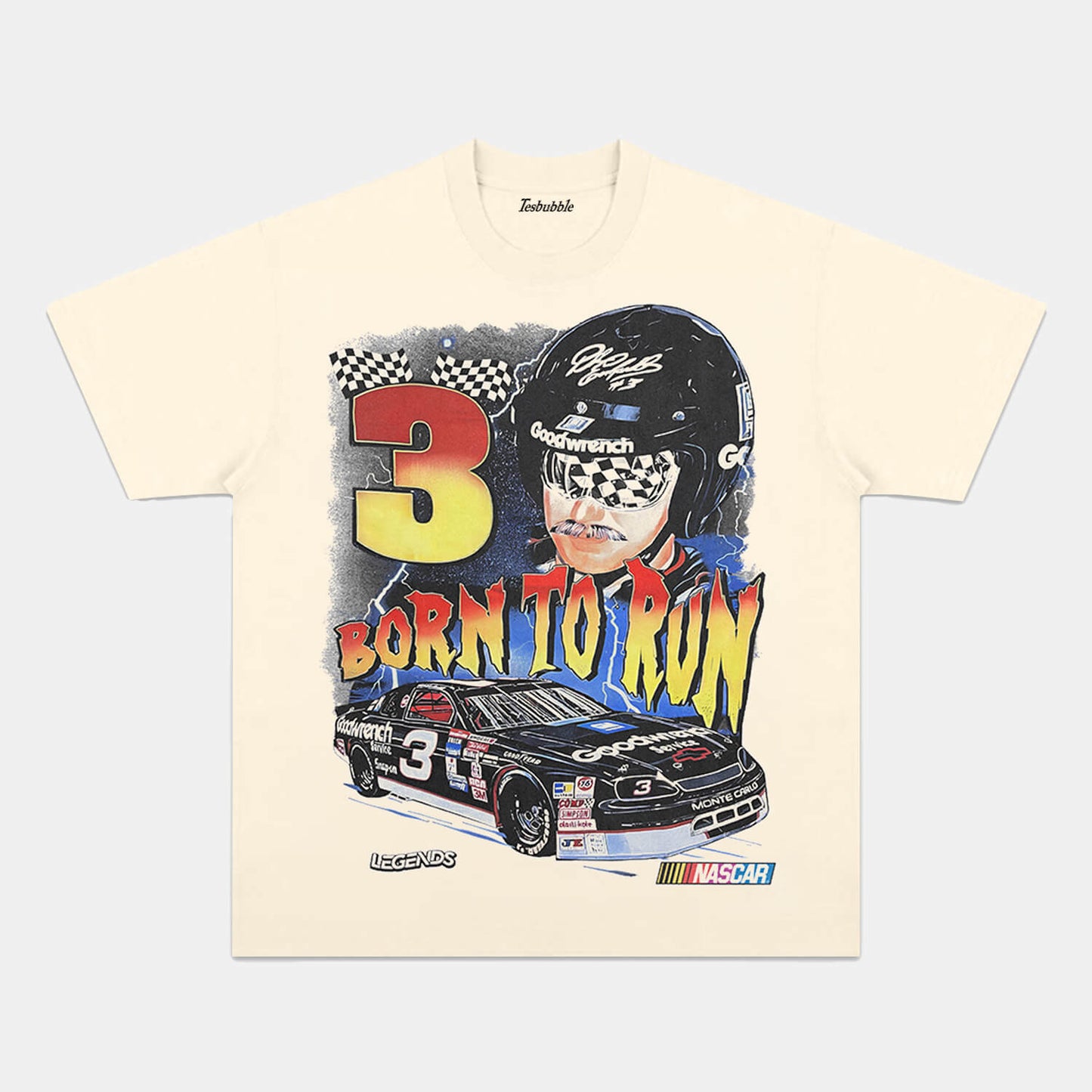 DALE EARNHARDT BORN TO RUN TEE - clothing by TeeHivey.com (Image 4)