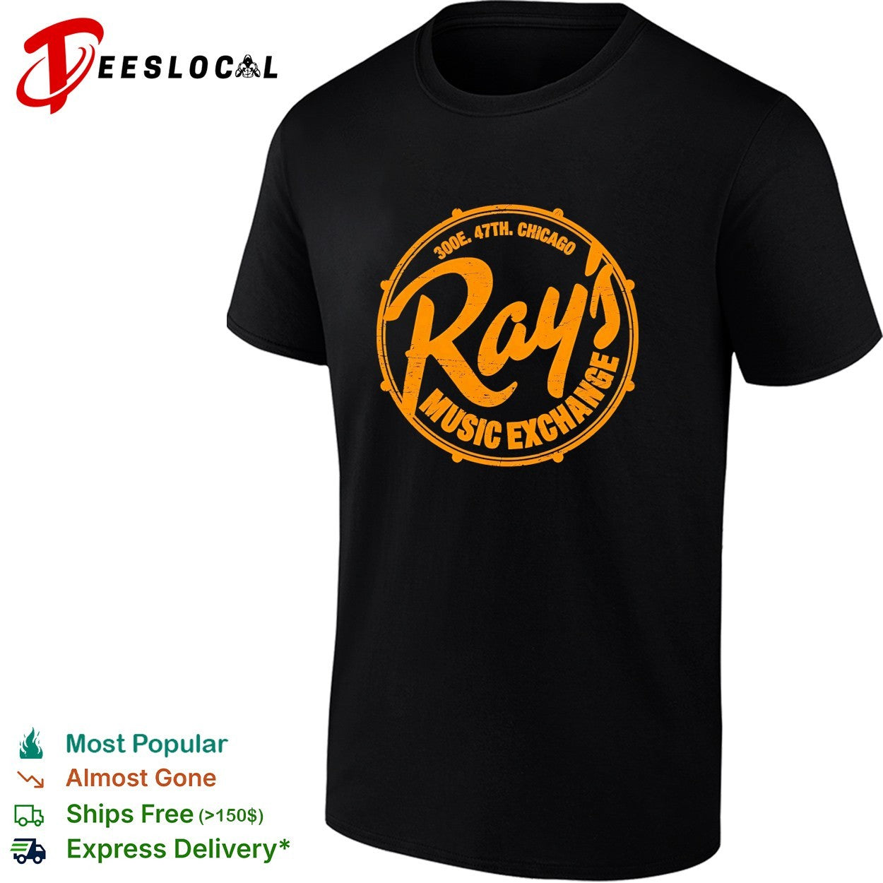 300E 47th Chicago Music Exchange shirt