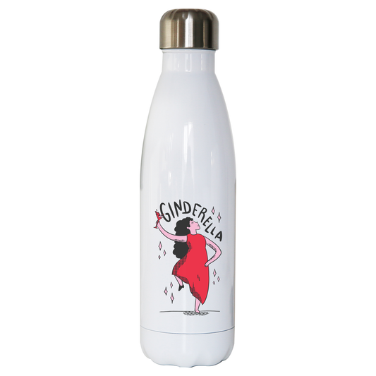 Ginderella funny cartoon water bottle stainless steel reusable