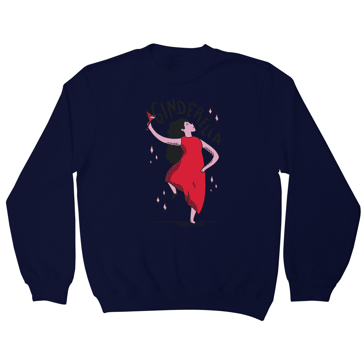 Ginderella funny cartoon sweatshirt