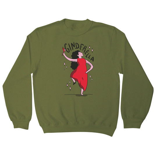 Ginderella funny cartoon sweatshirt
