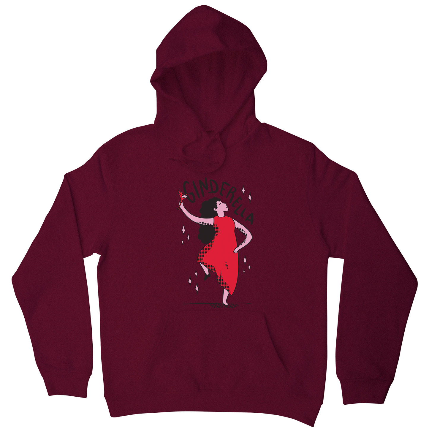Ginderella funny cartoon hoodie