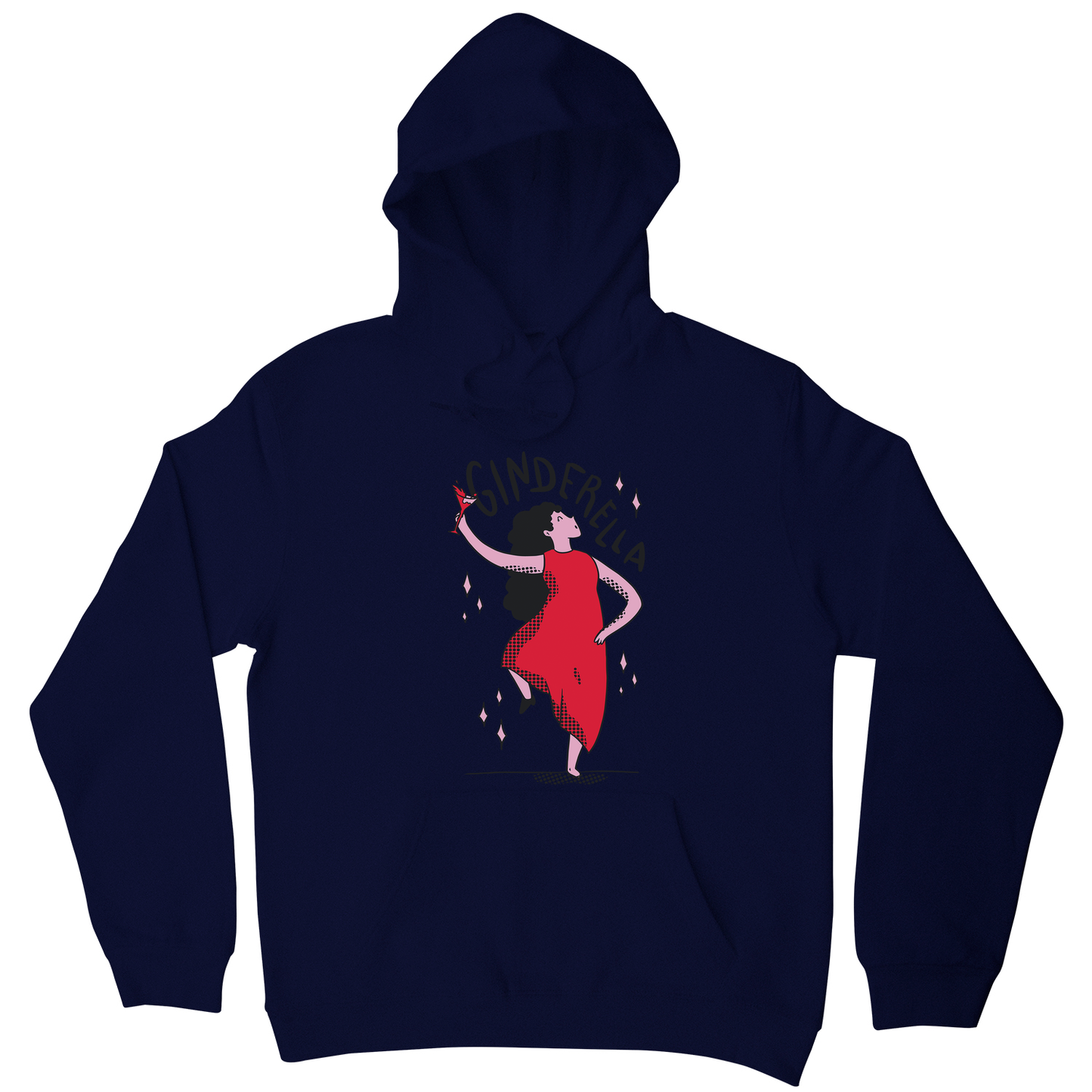 Ginderella funny cartoon hoodie