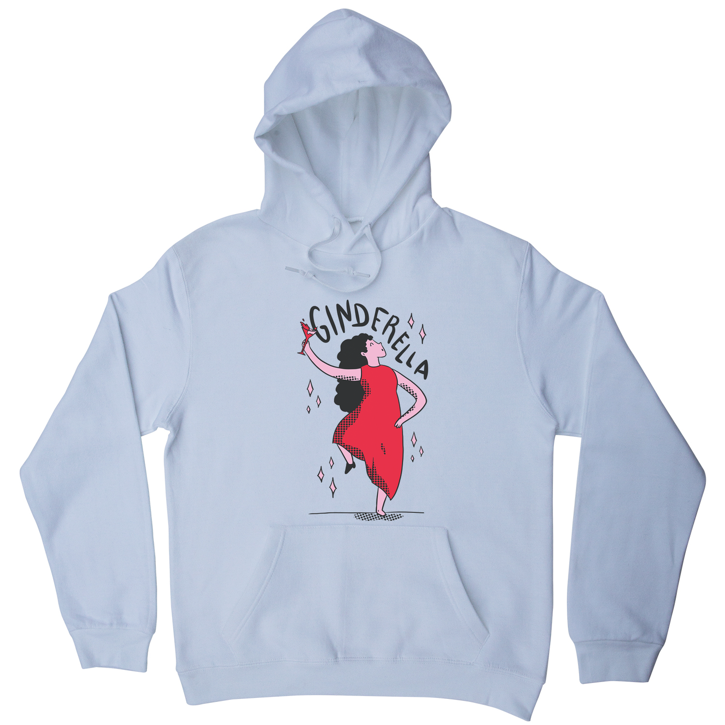 Ginderella funny cartoon hoodie