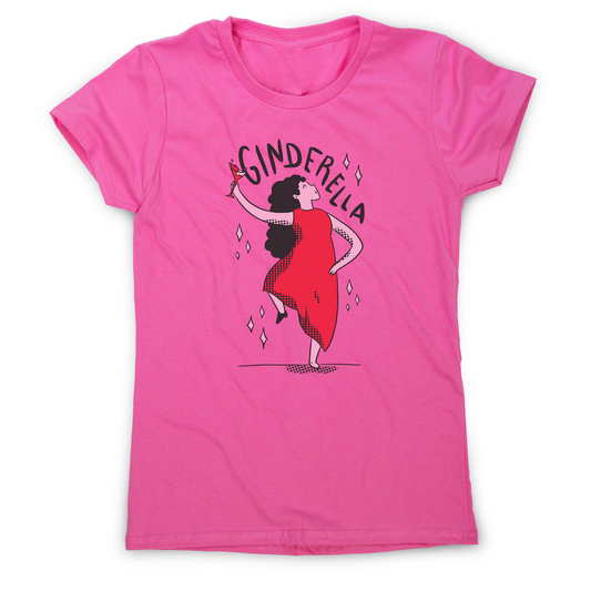 Ginderella funny cartoon women's t-shirt