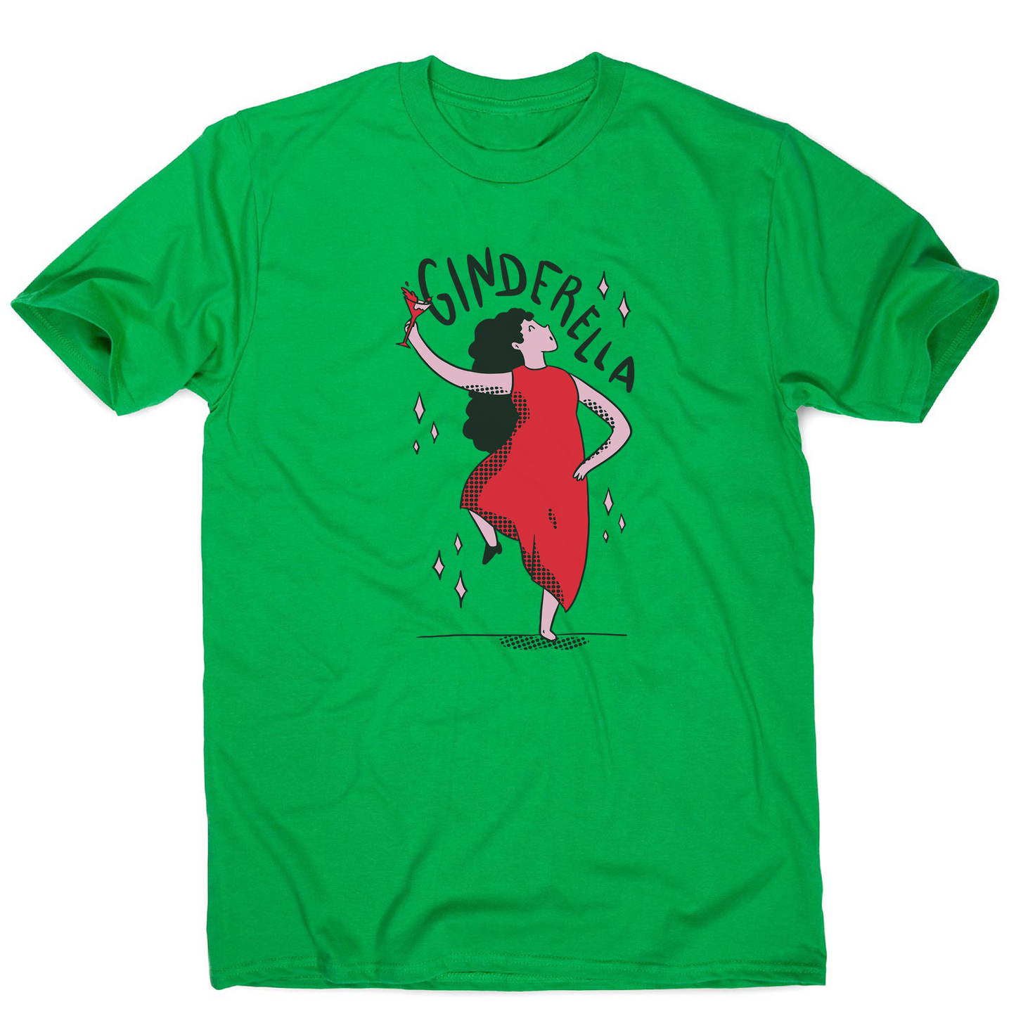 Ginderella funny cartoon men's t-shirt
