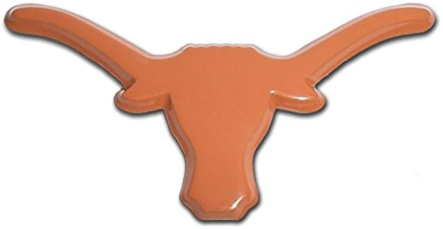 Texas UT Longhorns Metal Auto Emblem (Orange)