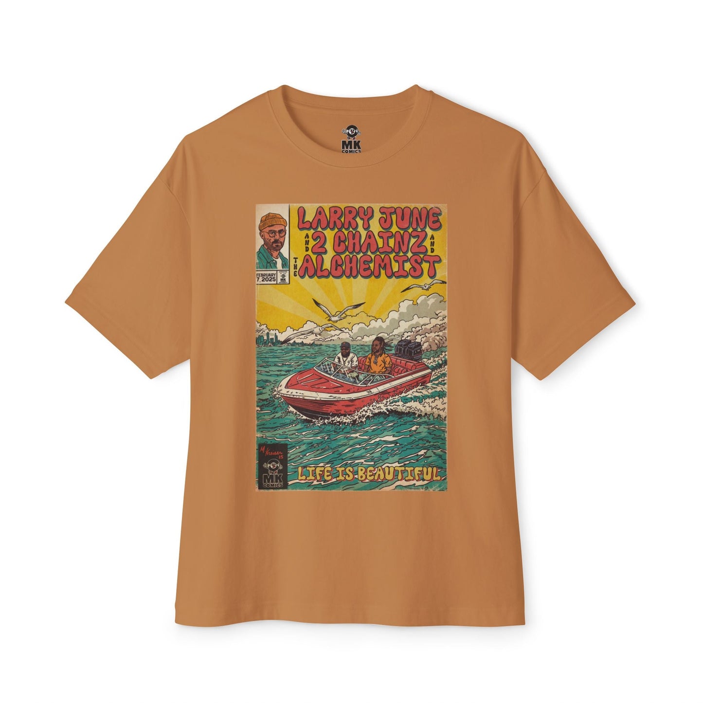 Life is Beautiful - Unisex Oversized Boxy Tee