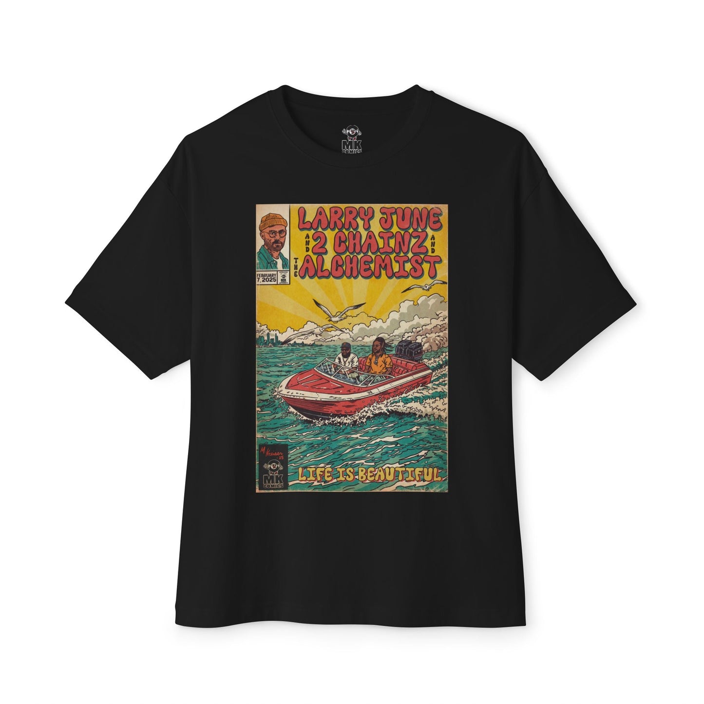 Life is Beautiful - Unisex Oversized Boxy Tee