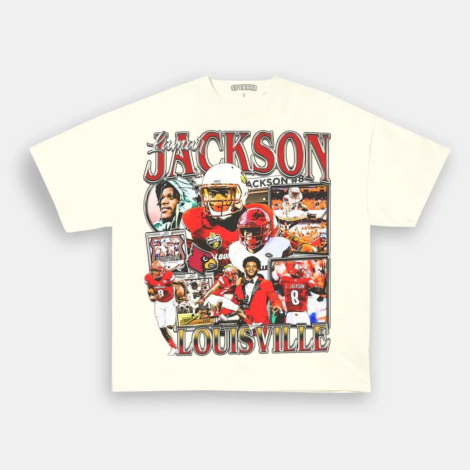 LAMAR JACKSON - LOUISVILLE TEE - clothing by TeeHivey.com (Image 3)