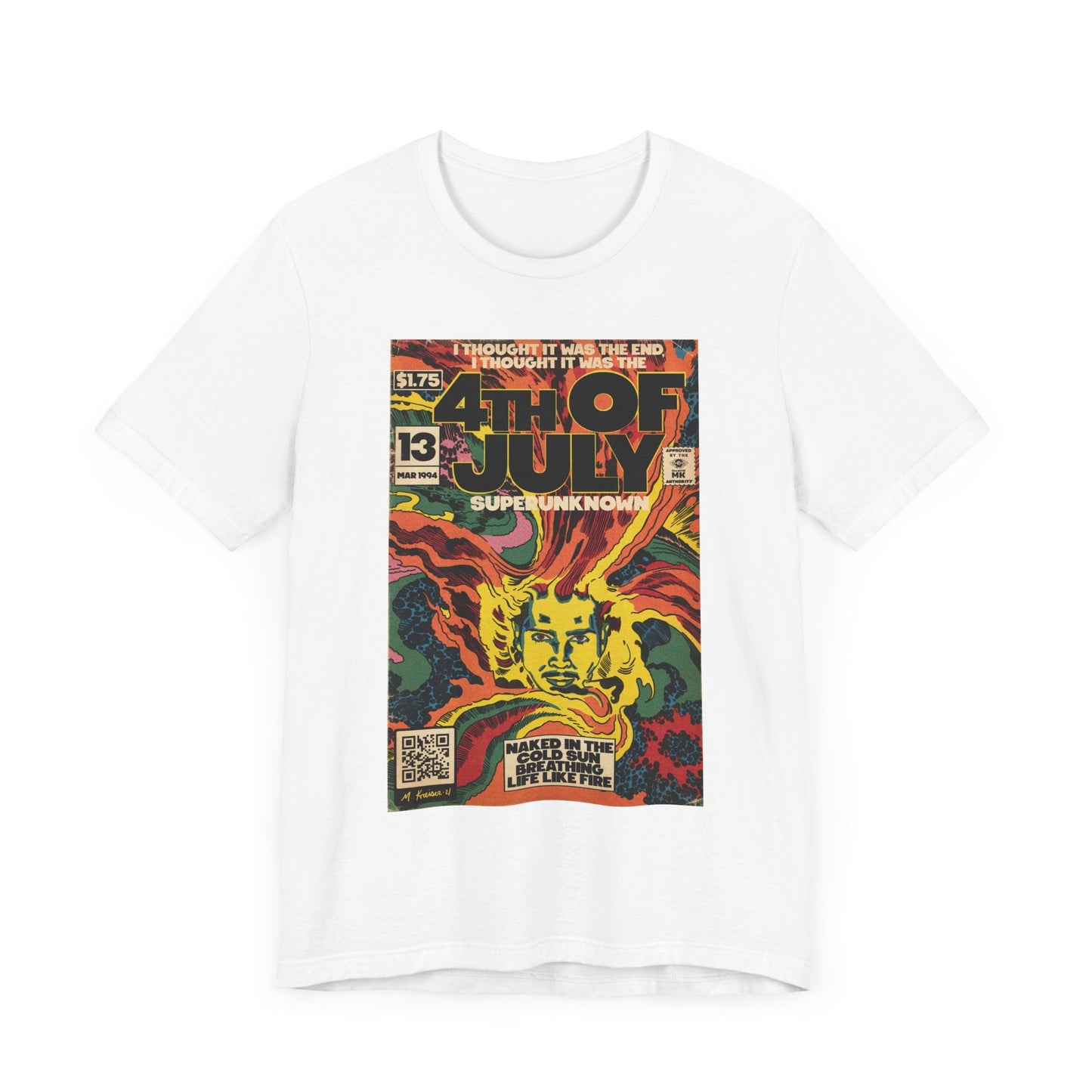 4th Of July - Grunge Comic Art - Unisex Jersey Short Sleeve Tee