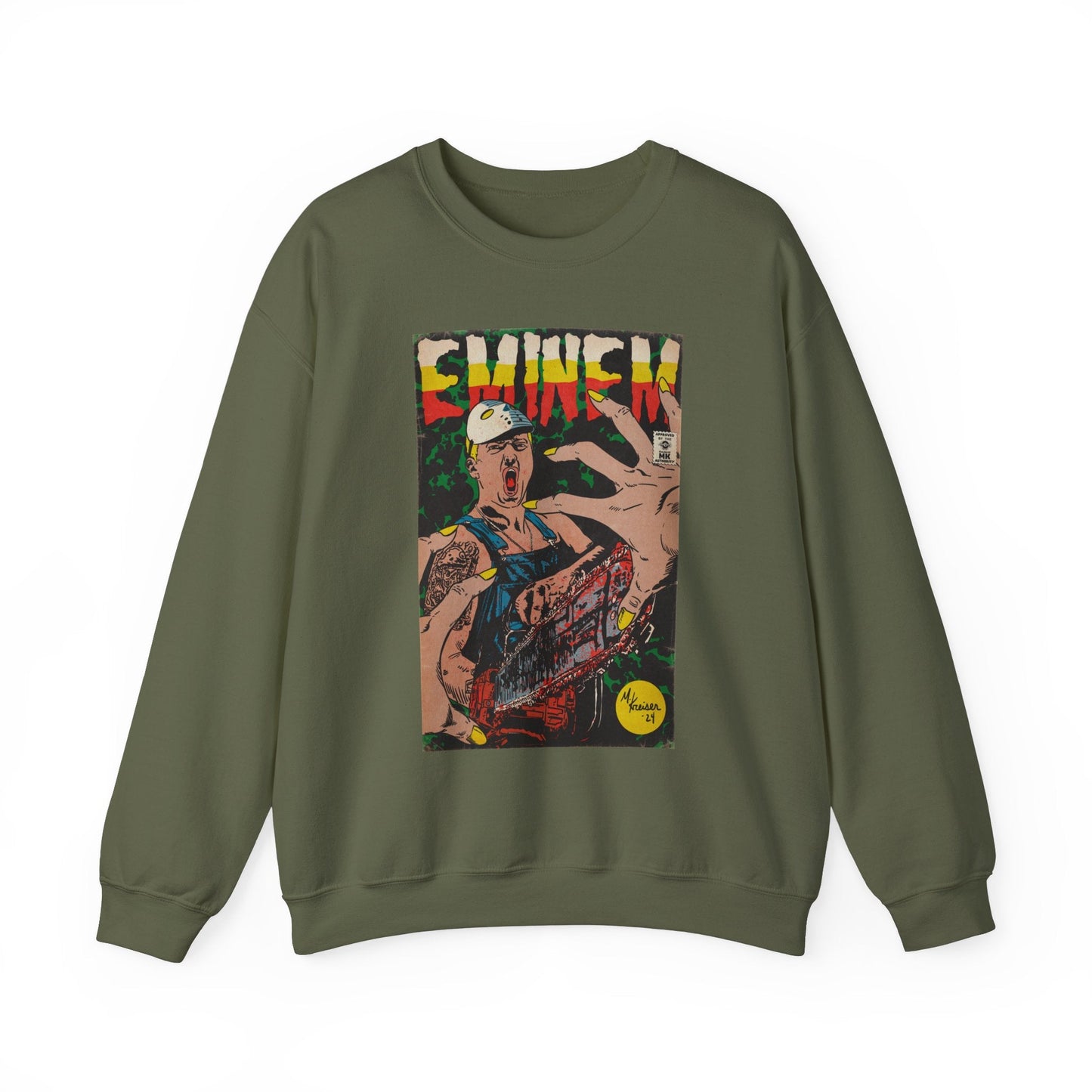 Em - Comic Book Art - Unisex Heavy Blendâ„¢ Crewneck Sweatshirt
