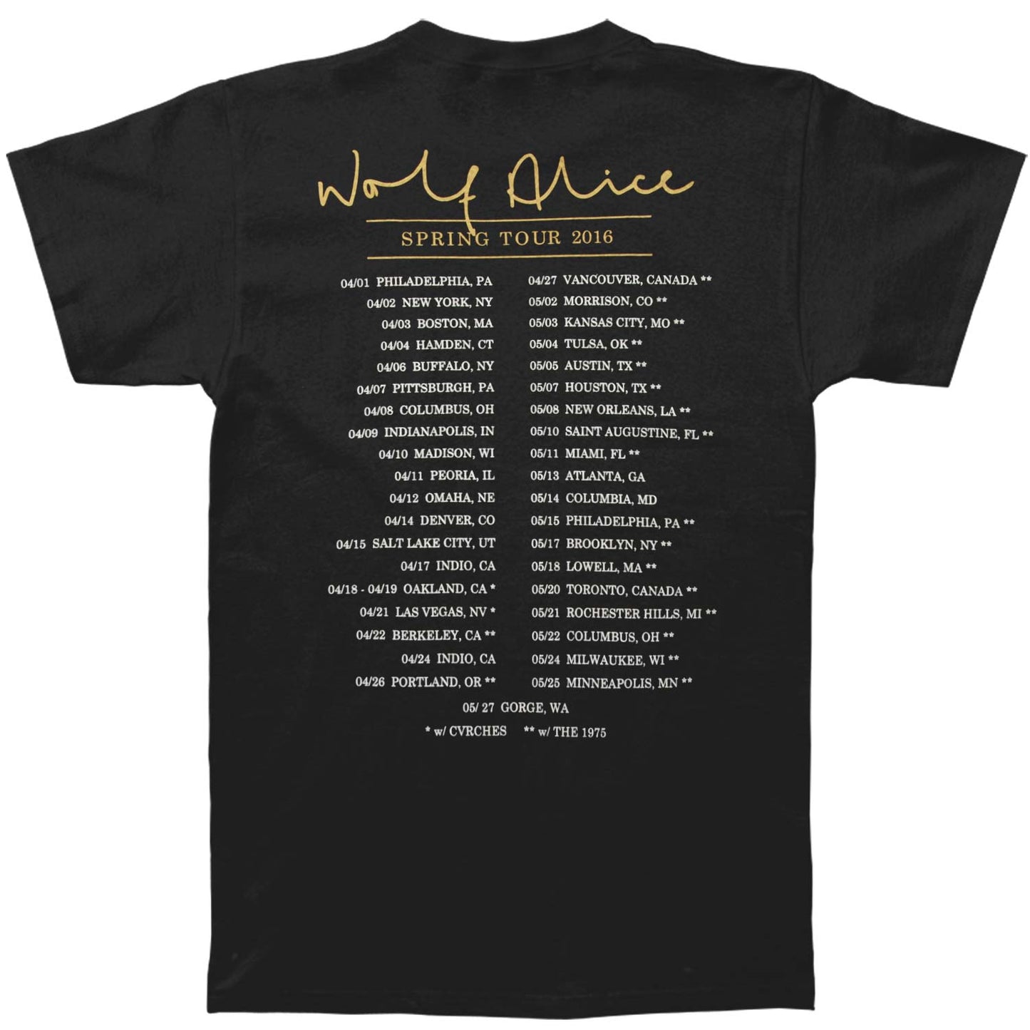 2016 Tour T-shirt Style002