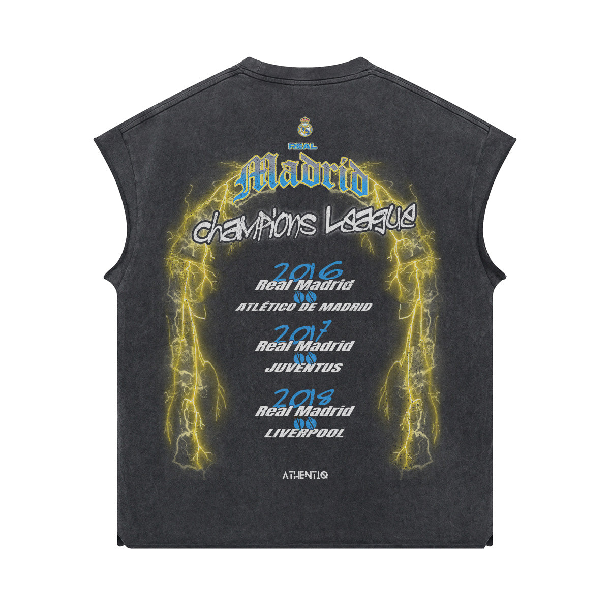 REAL MADRID 3 PEAT MUSCLE TEE - clothing by TeeHivey.com (Image 2)