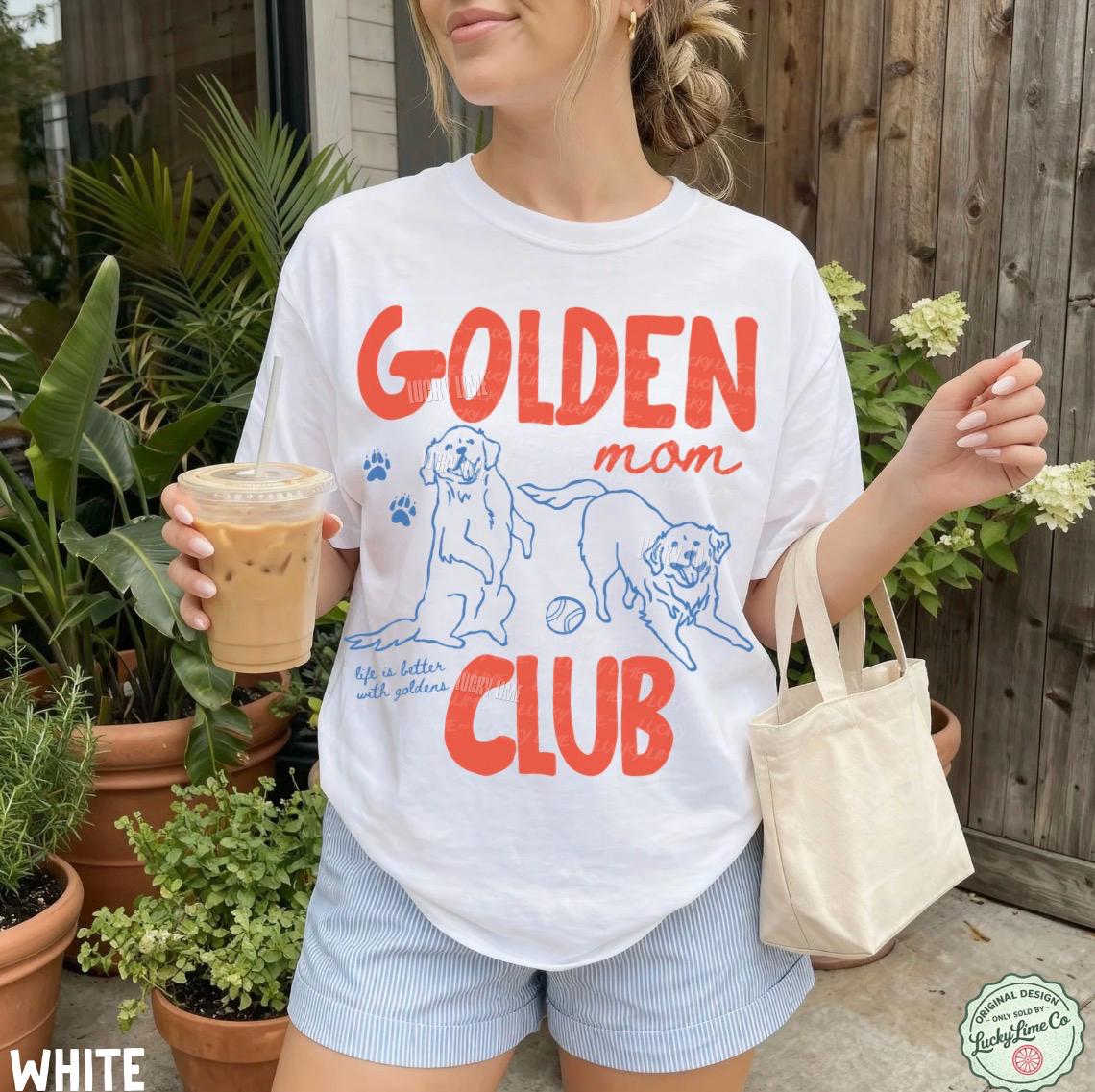 Golden Mom Club Golden Dog Mom Dog Lover Retriever Dog Fur Mama Dog Mama Dog Mom (5)